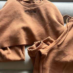 MOCHA LIGHT BROWN FALL MATCHING SET